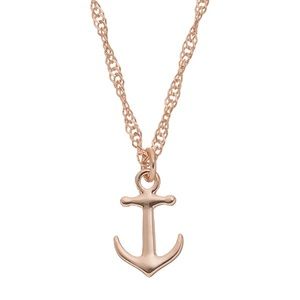 LC Lauren Conrad 18” Gold Anchor Necklace